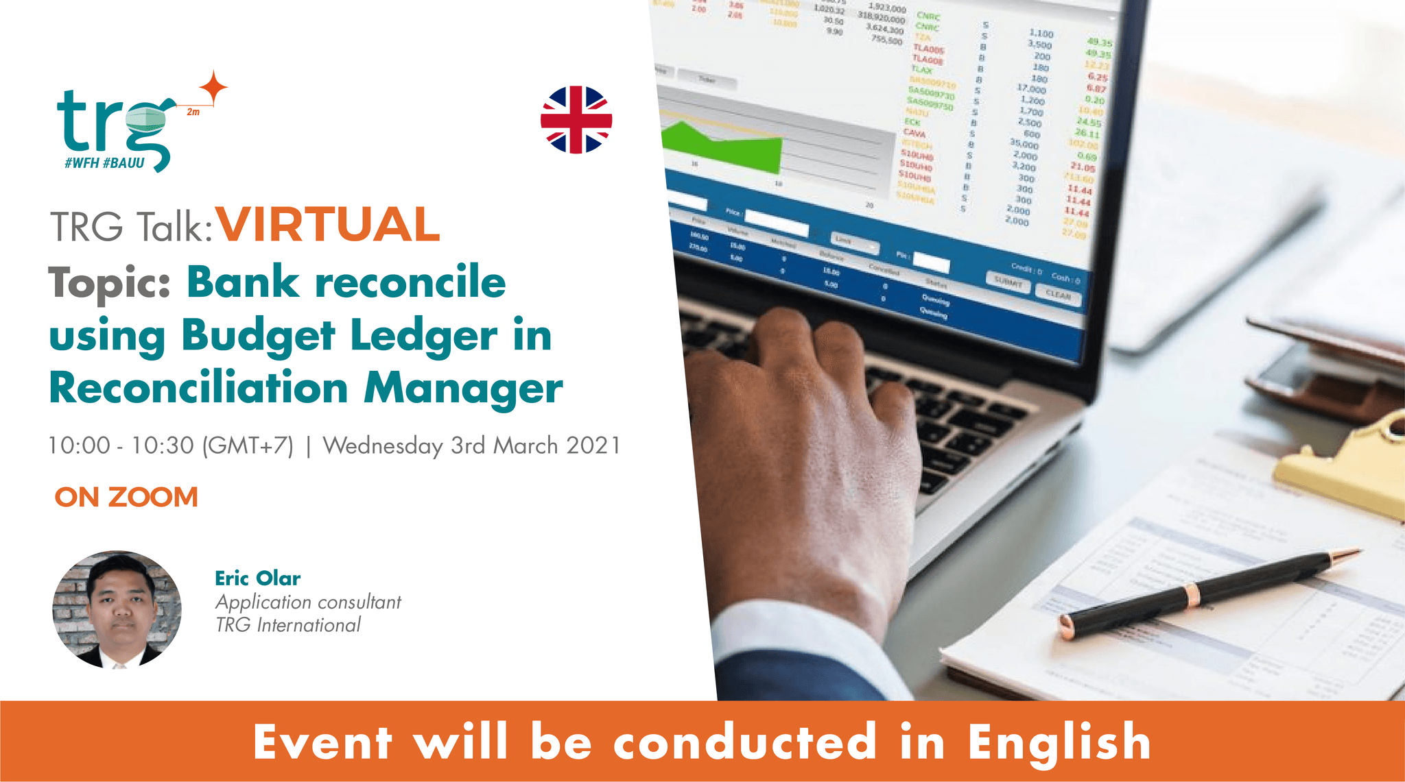 Bank reconcile using Budget Ledger in Reconciliation Manager (3 Mar 2021)