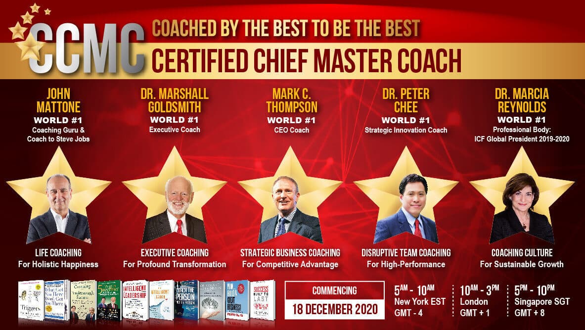 Certified Chief Master Coach (e-CCMC) 2020