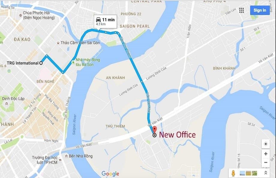 Notice of Office Relocation – TRG International