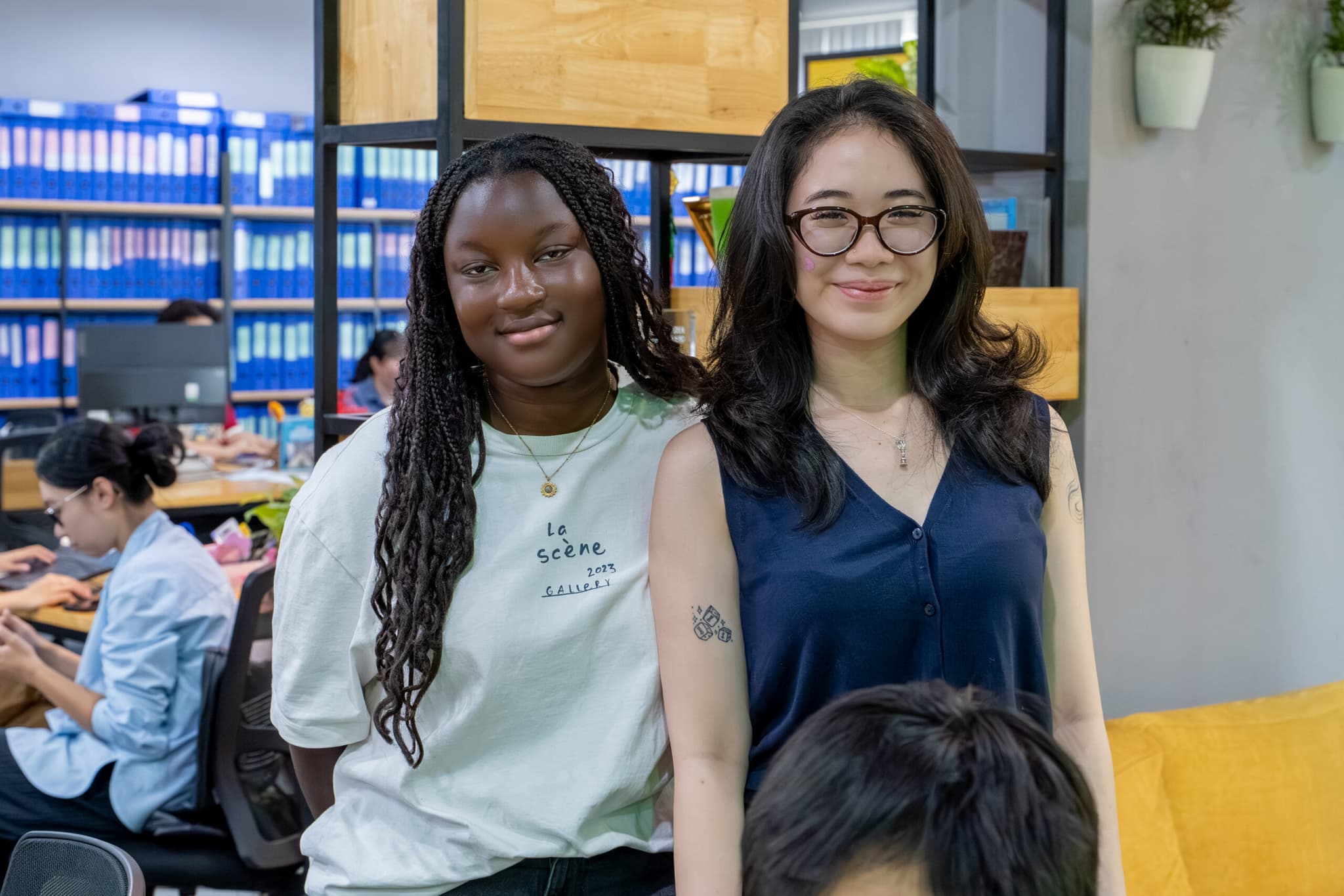 Two TRG interns together in the Ho Chi Minh City office