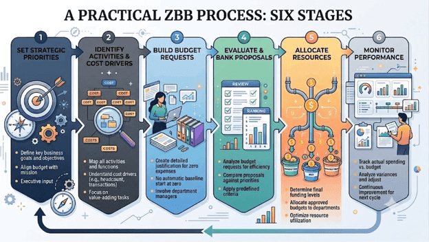 How does zero-based budgeting (ZBB) work?