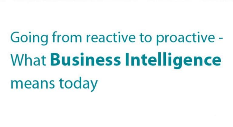What Business Intelligence means today