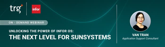 On-demand Webinar | Unlockign the power of Infor OS: The next level for SunSystems